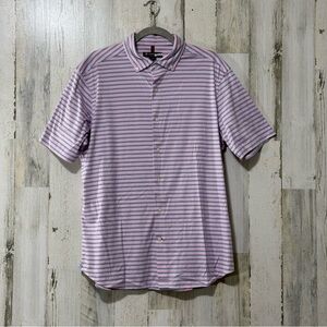 Daniel Cremieux Pink Blue and White Striped Casual Shirt Like new!